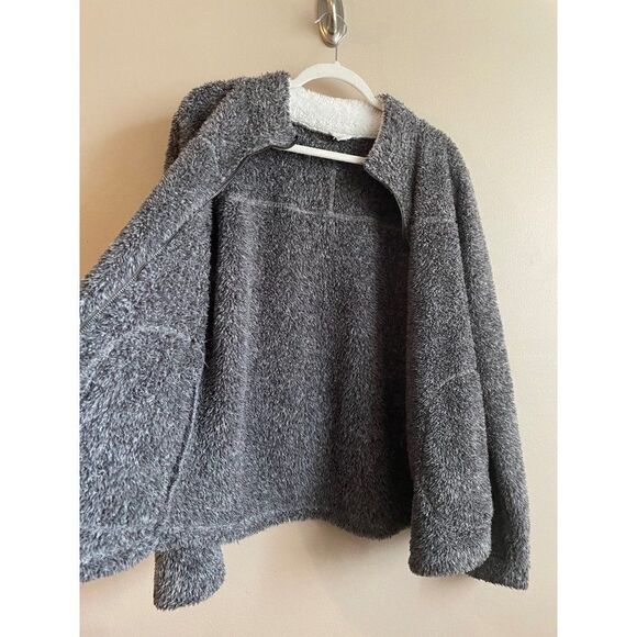 Hem & Thread grey faux fur fuzzy jacket - Picture 5 of 9